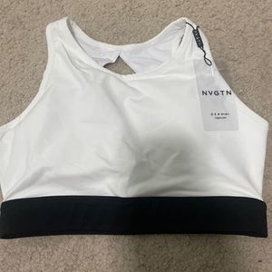NVGTN Small White Agility Sports Bra